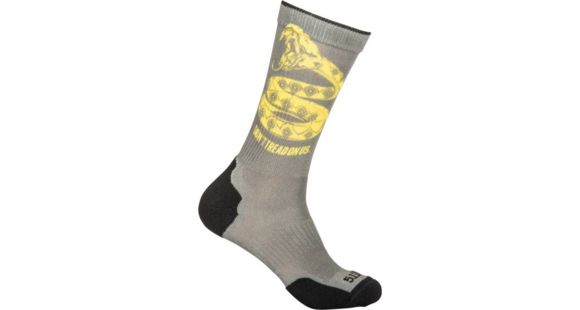 Image of 5.11 Tactical Sock &amp; Awe Crew Don't Tread - Mens, Sage Green, Large, 10041AF-831-L