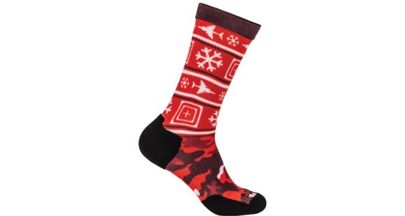 Image of 5.11 Tactical Sock &amp; Awe Crew Holiday Edition - Mens, Multi Color, Large, 10041AJ-999-L