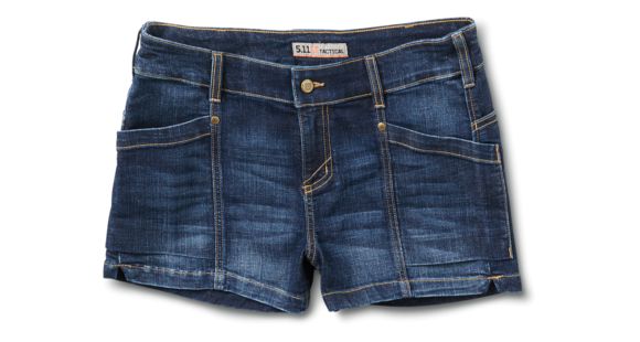 Image of 5.11 Tactical Sofia Denim 3in Short - Women's, Pac Indigo, 10, 63309-640-10