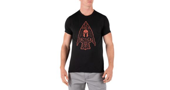 Image of 5.11 Tactical Spartan Arrow Head Tee - Men's, Black, Extra Large, 41191TX-019-XL