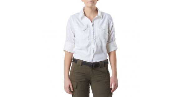 Image of 5.11 Tactical Spitfire Shooting Shirt - Women's, White, M, 62377-010-M