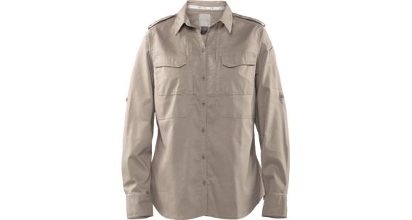 Image of 5.11 Tactical Spitfire Shooting Shirt - Women's, Khaki, M, 62377-055-M