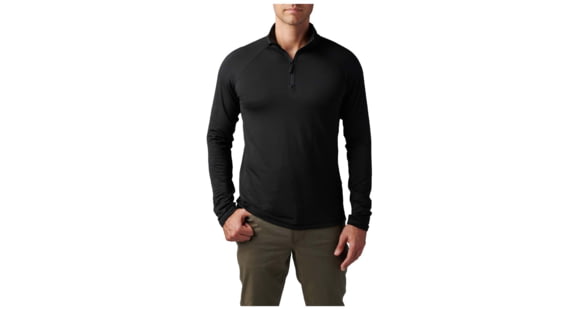 Image of 5.11 Tactical Stratos 1/4 Zip Midlayer - Men's, Black, Large, 72235-019-L