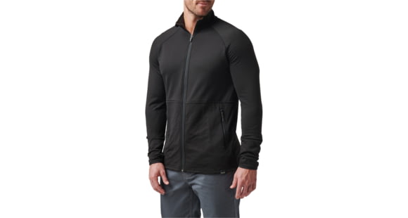 Image of 5.11 Tactical Stratos Full Zip Jacket - Men's, Black, Large, 72244-019-L