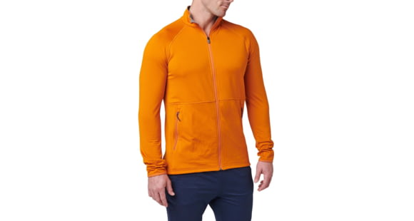 Image of 5.11 Tactical Stratos Full Zip Jacket - Men's, Sunset Orange, Medium, 72244-1013-M