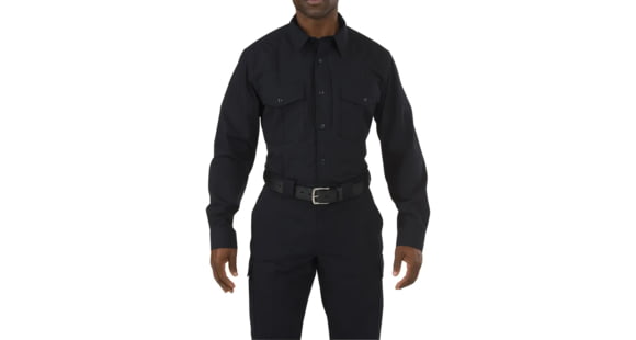Image of 5.11 Tactical Stryke Pdu Cl B L/s Shrt, Midnight Navy - 72074ABR-750-2XL-T