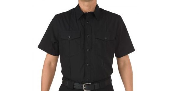Image of 5.11 Tactical Stryke PDU Men Short Sleeve Shirt, B Class, Black, S 71038019ST