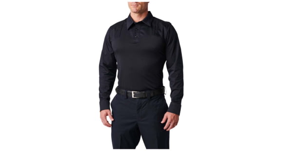 Image of 5.11 Tactical Stryke PDU Twill RapidLong Sleeve Shirt - Men's, 4XL, Tall, Black, 72547-019-4XL-T