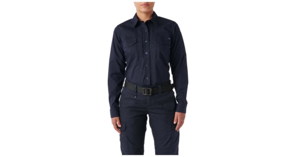 Image of 5.11 Tactical Stryke PDU Twill Class-A L/S Shirt - Womens, Midnight Navy, XLT, 62422-750-XL-T