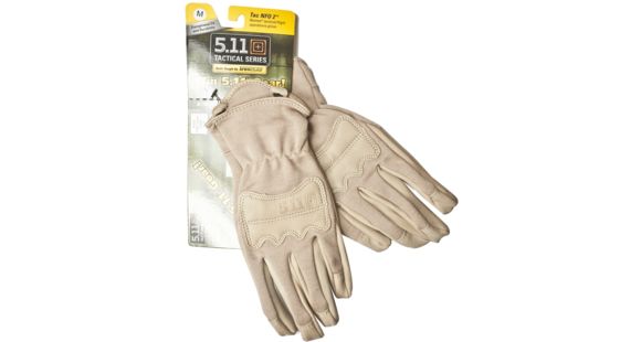 Image of 5.11 Tactical Tac NFO2 Nomex Gloves, Coyote Brown, Medium