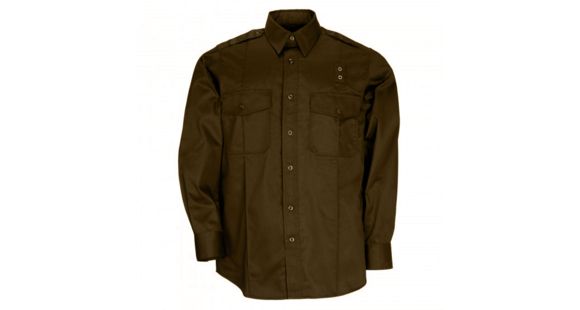 Image of 5.11 Tactical Taclite PDU L/S A-Class Shirt - Mens, Brown, 2XLT, 72365-108-2XL-T