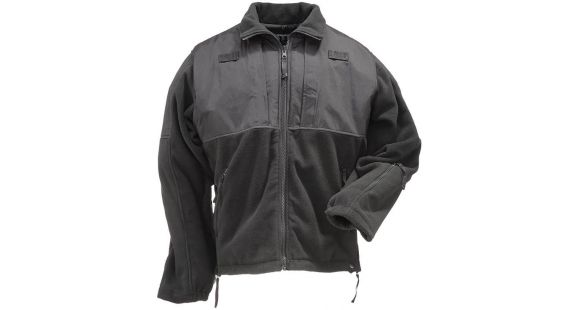 Image of 5.11 Tactical Fleece Jacket - Men's, Black, Small, 48038-019-S