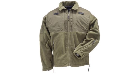 Image of 5.11 Tactical Fleece Jacket - Men's, Sheriff Green, 2XL, 48038-890-2XL
