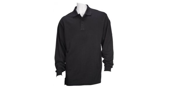 Image of 5.11 Tactical Tactical Long Sleeve Polo - Black - XXL 72048-019-XXL