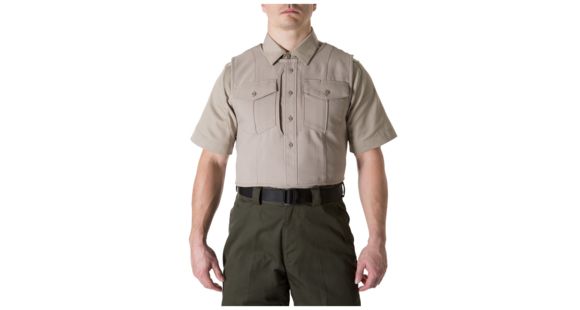 Image of 5.11 Tactical Uniform Outer Carrier Class A Shirt - Men's, Large-Extra Large, Extra Tall, Silver Tan, 49032T-160-L/XL-XT