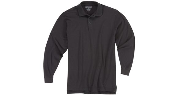 Image of 5.11 Tactical Utility L/S Polo - Mens, Black, 2XL, 72057-019-2XL