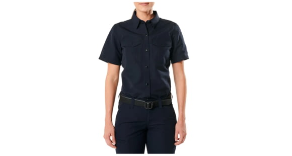 Image of 5.11 Tactical Wm Fast-tac S/s Shirt, Dark Navy - 61314ABR-724-L