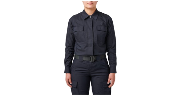 Image of 5.11 Tactical Flex-Tac TDU Ripstop Long Sleeve Shirt - Womens, Dark Navy, Medium, 62081-724-M