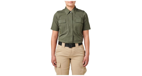 Image of 5.11 Tactical Flex-Tac TDU Ripstop Short Sleeve Shirt - Womens, TDU Green, Extra Large, 61041-190-XL