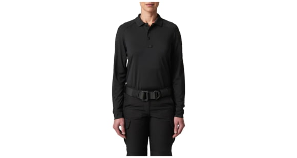 Image of 5.11 Tactical Wm Helios L/s Polo, Black - 32013-019-L