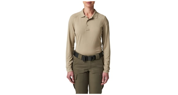 Image of 5.11 Tactical Wm Helios L/s Polo, Silver Tan - 32013-160-XL