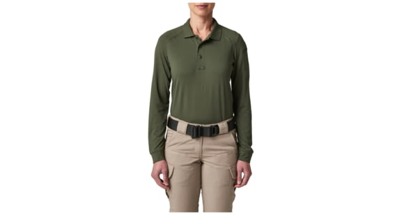 Image of 5.11 Tactical Wm Helios L/s Polo, Tdu Green - 32013-190-S