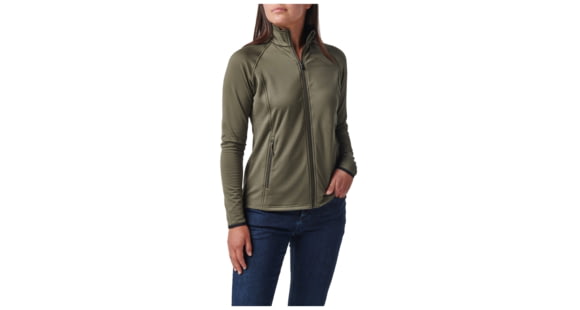 Image of 5.11 Tactical Stratos Full Zip Jacket - Womens, Ranger Green, Large, 62424-186-L