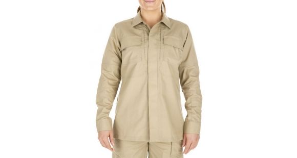 Image of 5.11 Tactical Taclite TDU L/S Shirt - Womens, TDU Khaki, S, 62016-162-S
