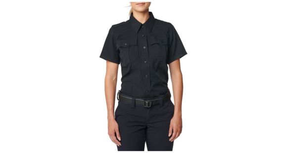 Image of 5.11 Tactical Women's Class A Flex-tac Poly/wool Twill Shirt, Midnight Navy - 61315-750-L R