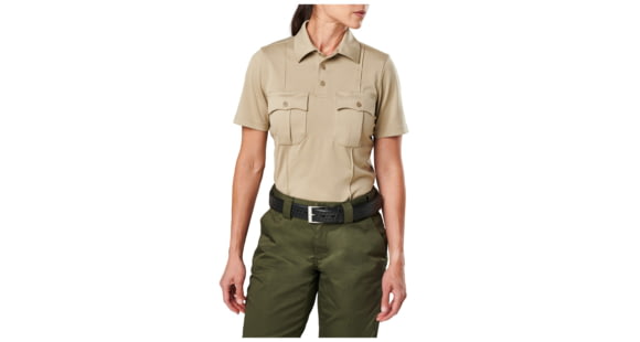 Image of 5.11 Tactical Class A Uniform S/S Polo - Womens, Silver Tan, M, 61328-160-M
