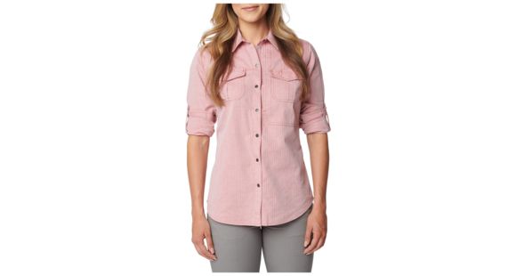 Image of 5.11 Tactical Women's Scarlett Long Sleeve Shirt, Rosewood Herringbone - 62392-449-S