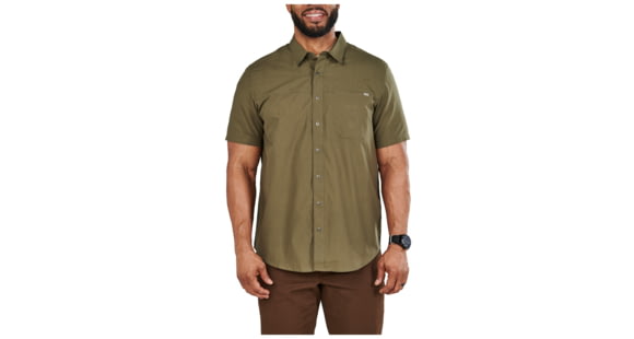 Image of 5.11 Tactical Wyatt S/S Shirt - Mens, Ranger Green, M, 71203-186-M