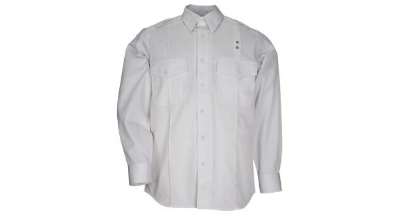 Image of 5.11 Tactical Twill PDU Class A L/S Shirt - Womens, White, LR, 62064-010-L-R