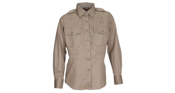 Image of 5.11 Tactical Twill PDU Class B L/S Shirt - Womens, Silver Tan, LR, 62065-160-L-R