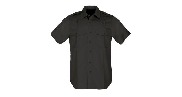 Image of 5.11 Tactical 61159 Women's B Class PDU Short Sleeve Shirt, Black, Small-Regular