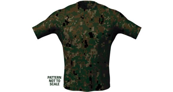 Image of 5.11 Tactical Loose Fit Short Sleeve Crew Shirt - Men's, Extra Large, Woodland Camo, 40007-175-XL