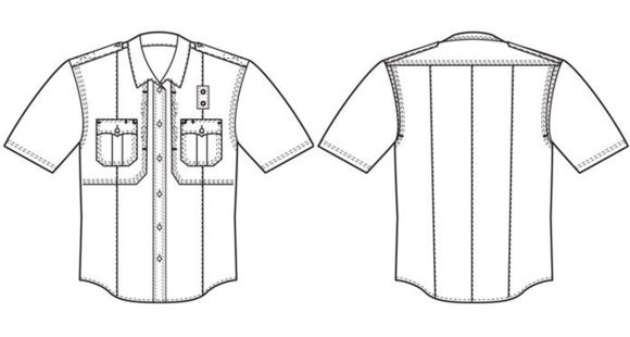 Image of 5.11 Tactical Men's B Class Shirt, Short Sleeve, Poly-Rayon 41132, MIDNIGHT NAVY-5XL