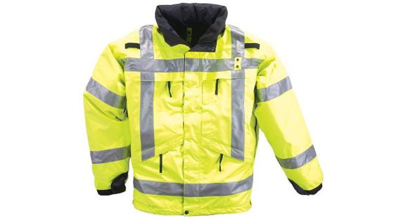 Image of 5.11 Tactical 3-in-1 Reversible High-Vis Parka - Mens, High Vis Yellow, XL, 48033-320-XL