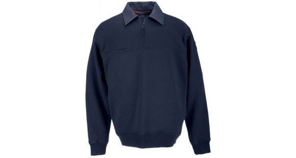 Image of 5.11 Tactical Job Shirt w/Denim - Mens, Fire Navy, XS, 72301-720-XS