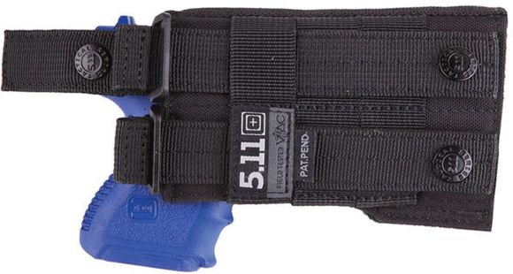Image of 5.11 Tactical LBE Compact Holster, Left Hand, Black, 58829-019-BLACK-1 SZ