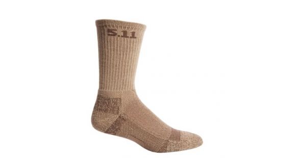 Image of 5.11 Tactical Level I 6in Sock - Mens, Coyote, L, 59047-120-L