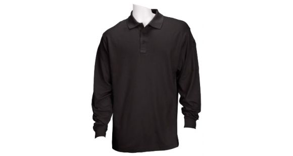 Image of 5.11 Tactical Performance Long Sleeve Polo - Men's, 2XL, Regular, Black, 72049-019-2XL