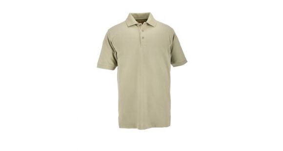 Image of 5.11 Tactical Professional Short Sleeve Polo - Men's, Extra Small, Regular, Silver Tan, 41060-160-XS