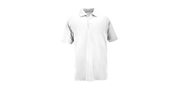 Image of 5.11 Tactical Professional Short Sleeve Polo - Men's, Extra Small, Regular, White, 41060-010-XS