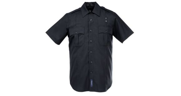 Image of 5.11 Tactical Men's B Class Shirt, Short Sleeve, Poly-Rayon 41132, BLACK-5XL