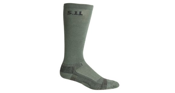 Image of 5.11 Tactical Level II 9 inch Sock, Foliage, Large - 59227-180-FOLIAGE-L