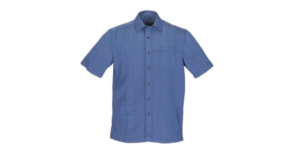 Image of 5.11 Tactical 71196 Covert Casual Short Sleeve Shirt, Slate Blue, Medium