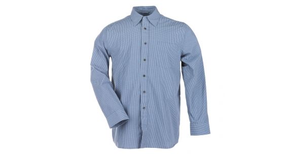 Image of 5.11 Tactical 72188 Long Sleeve Covert 2.0 Dress Shirt, Medium Blue Plaid, Medium