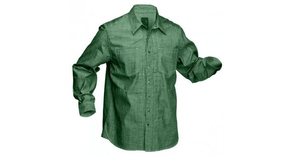 Image of 5.11 Tactical Chambray Long Sleeve Shirt - Field Green - M 72403-206-M