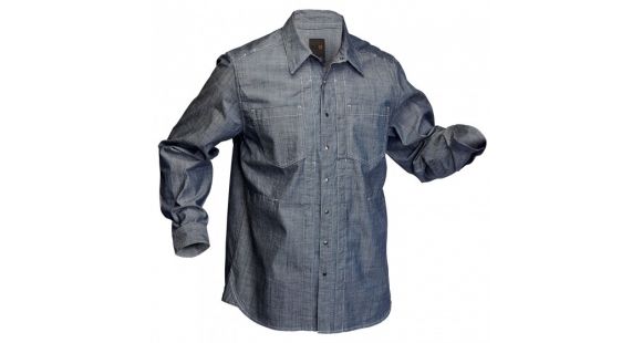 Image of 5.11 Tactical Chambray Long Sleeve Shirt - Indigo - M 72403-718-M